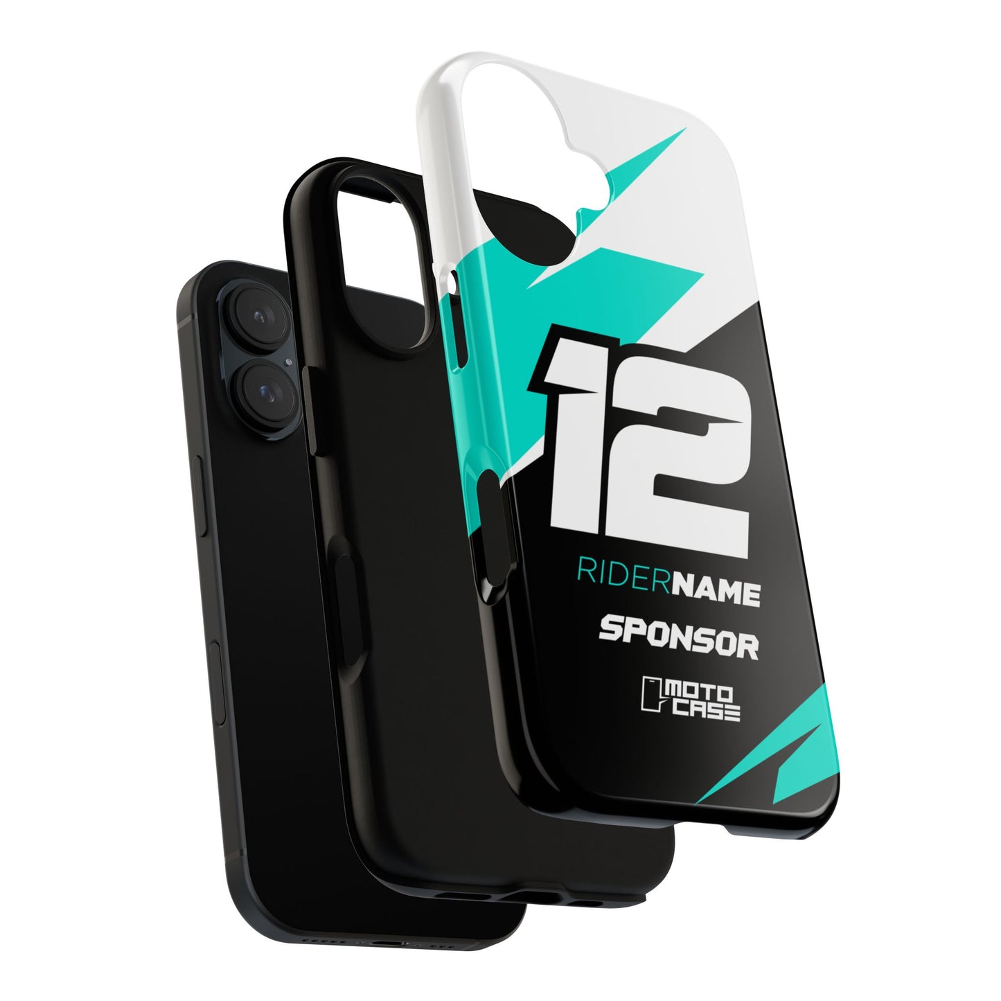 Motocross Phone Case — Burst Teal