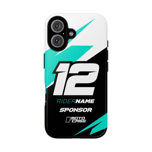 Motocross Phone Case — Burst Teal