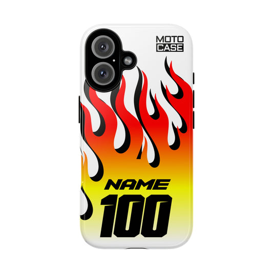 Motocross Phone Case — Flames Red