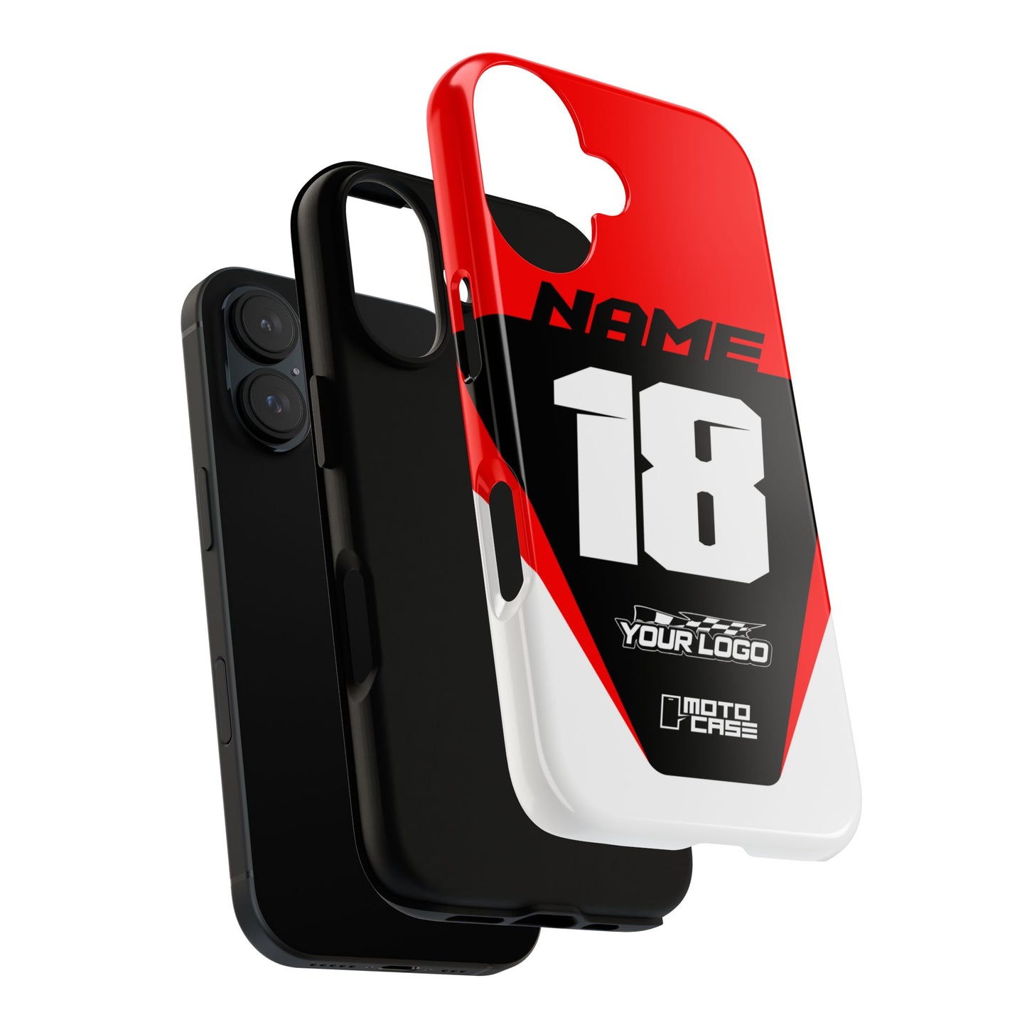 Motocross Phone Case — Podium Red