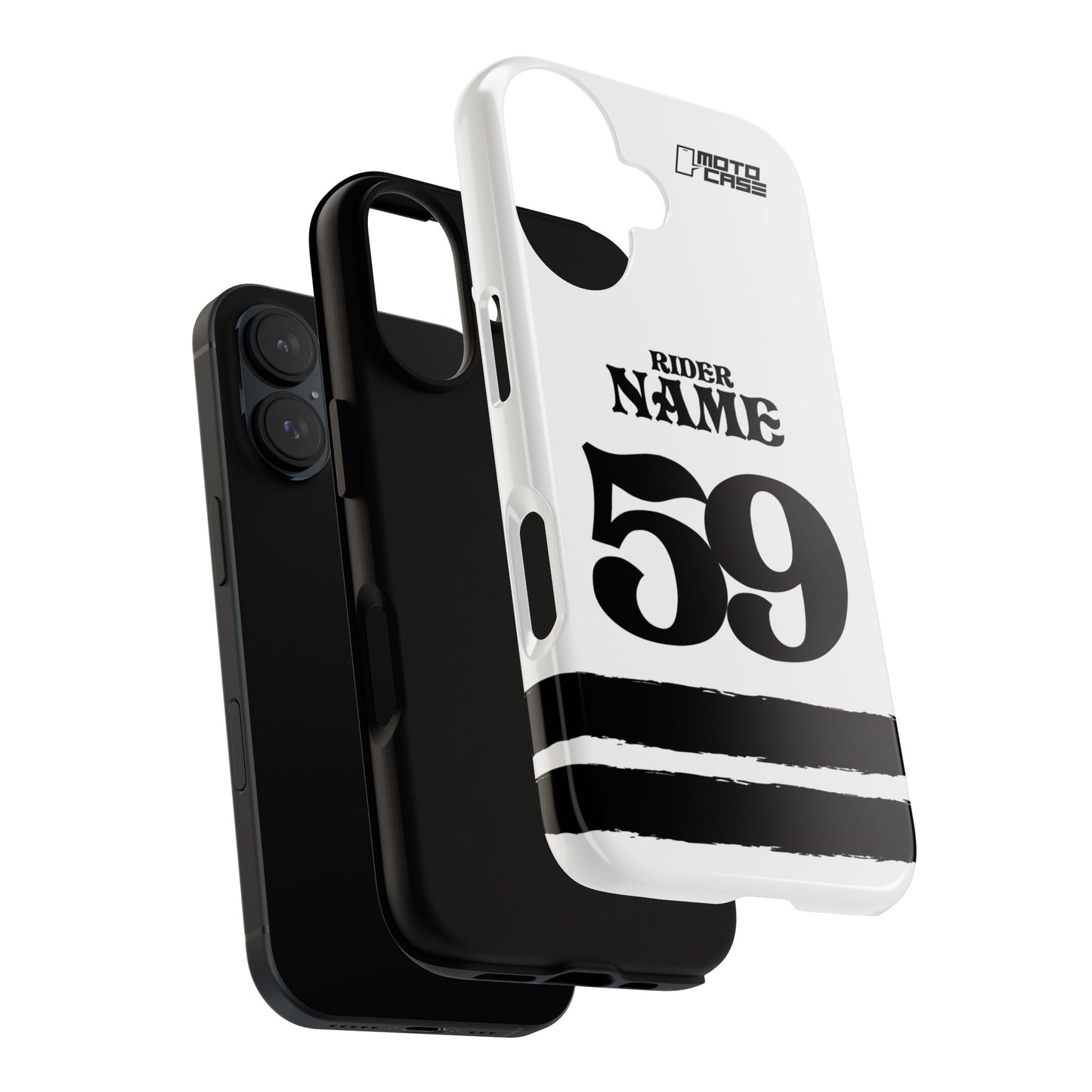 Motocross Phone Case — Static White