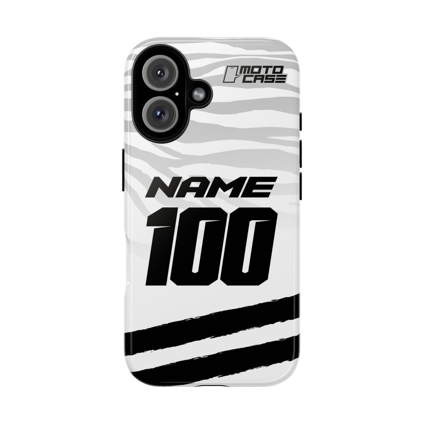 Motocross Phone Case — Zebra White
