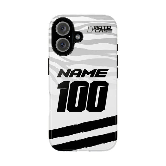 Motocross Phone Case — Zebra White
